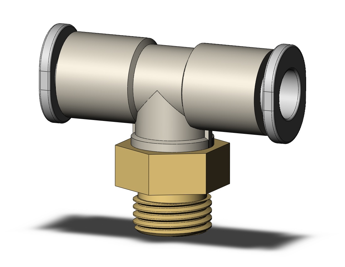 SMC KQ2T06-G01A1 fitting, branch tee, KQ2 FITTING (sold in packages of 10; price is per piece)