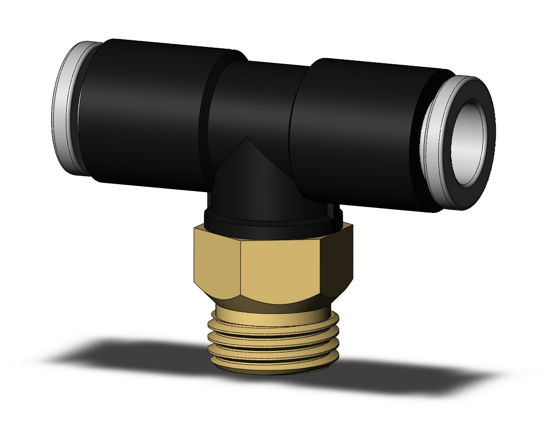 SMC KQ2T06-U01A-X35 fitting, branch tee, KQ2(UNI) ONE TOUCH UNIFIT (sold in packages of 10; price is per piece)