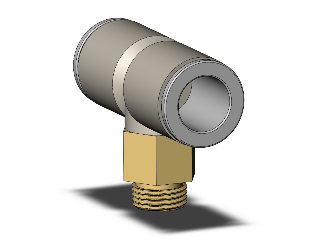 SMC KQ2T10-01AP fitting, branch tee, ONE-TOUCH FITTING (must be purchased in 10 piece increments)