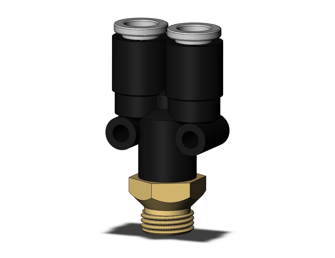 SMC KQ2U06-U01A-X35 fitting, branch y, KQ2(UNI) ONE TOUCH UNIFIT (sold in packages of 10; price is per piece)