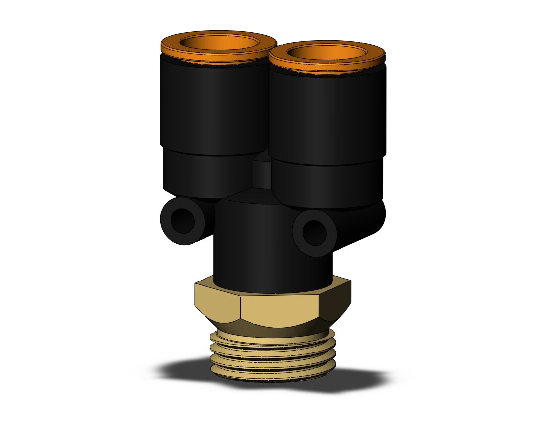 SMC KQ2U13-U04A-X35 fitting, branch y, KQ2(UNI) ONE TOUCH UNIFIT (sold in packages of 10; price is per piece)