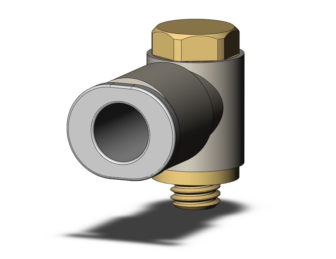 SMC KQ2V06-M5A1 fitting, male universal elbow, KQ2 FITTING (sold in packages of 10; price is per piece)