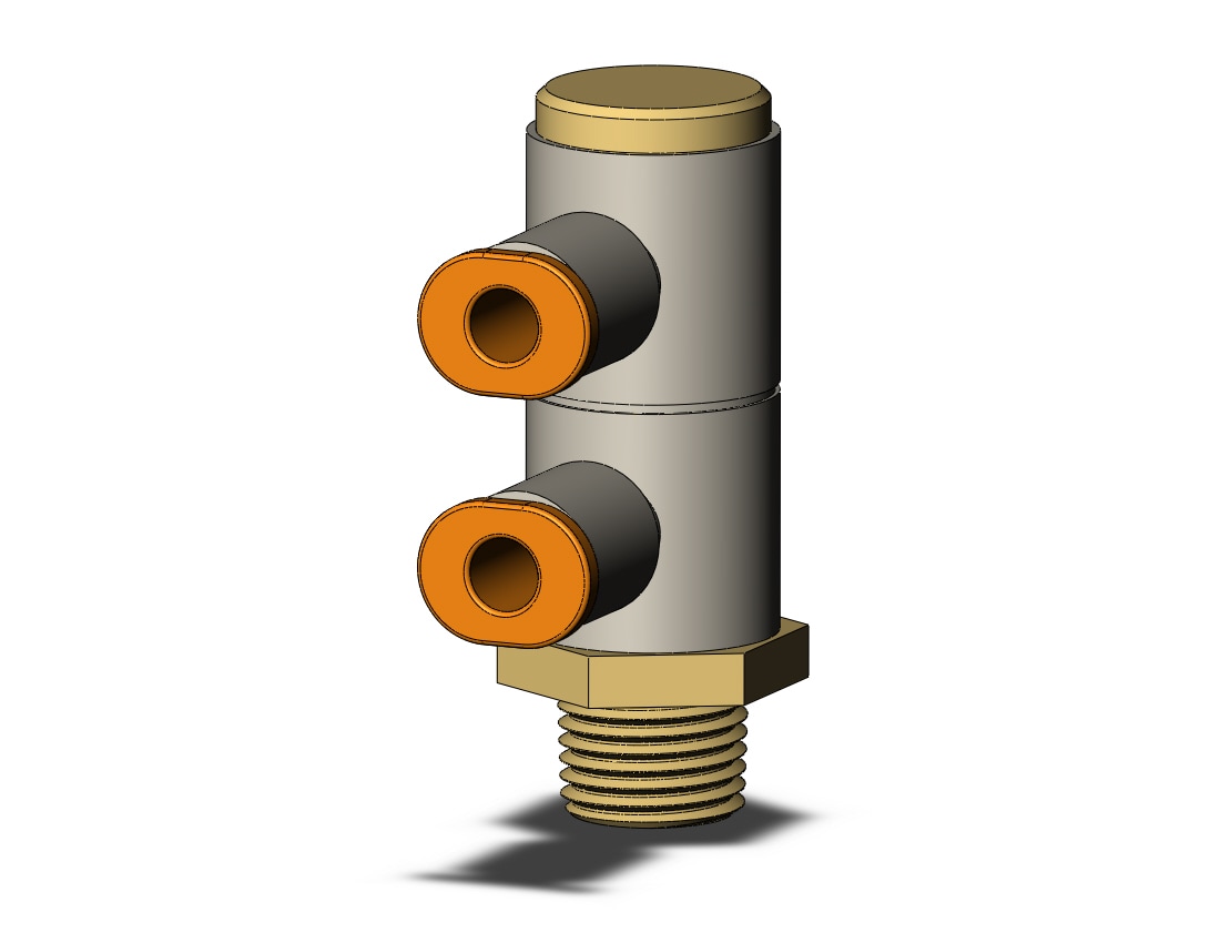 SMC KQ2VD03-34AS1 fitting, dbl uni male elbow, KQ2 FITTING (sold in packages of 10; price is per piece)