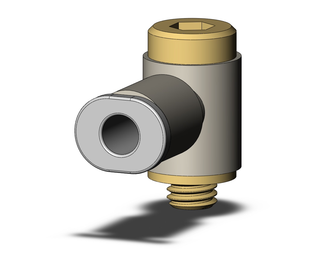 SMC KQ2VS04-M5A1 fitting, hex hd uni male elbo, KQ2 FITTING (sold in packages of 10; price is per piece)