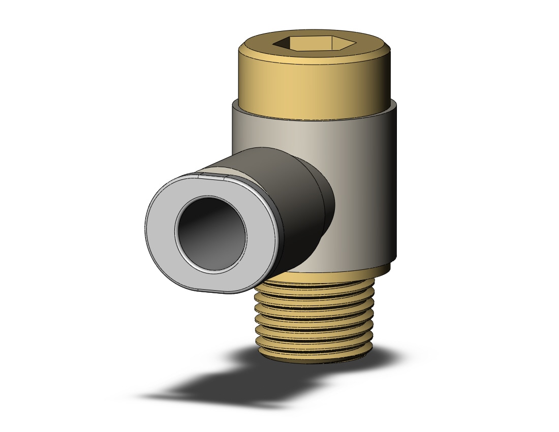 SMC KQ2VS06-01AS1 fitting, hex hd uni male elbo, KQ2 FITTING (sold in packages of 10; price is per piece)