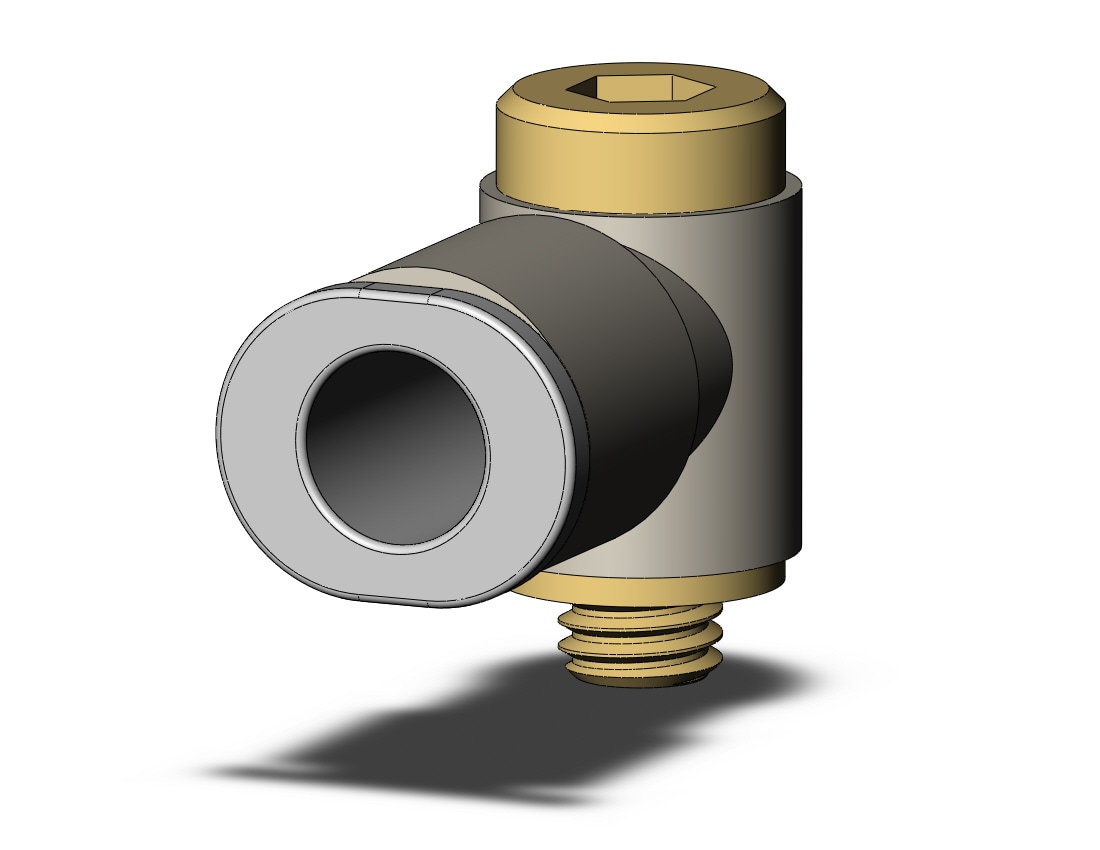 SMC KQ2VS06-M5A1 fitting, hex hd uni male elbo, KQ2 FITTING (sold in packages of 10; price is per piece)