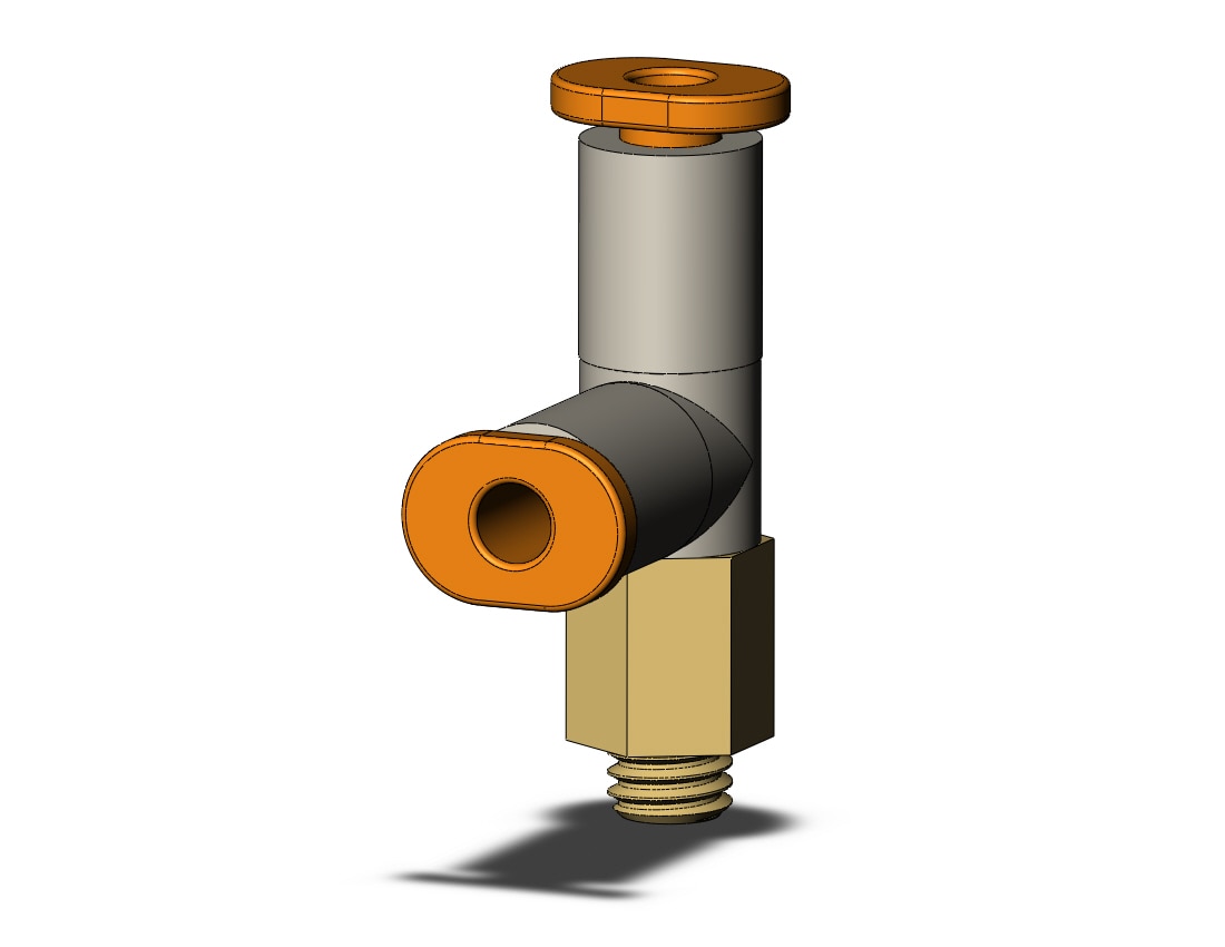 SMC KQ2Y01-32A1 fitting, male run tee, KQ2 FITTING (sold in packages of 10; price is per piece)