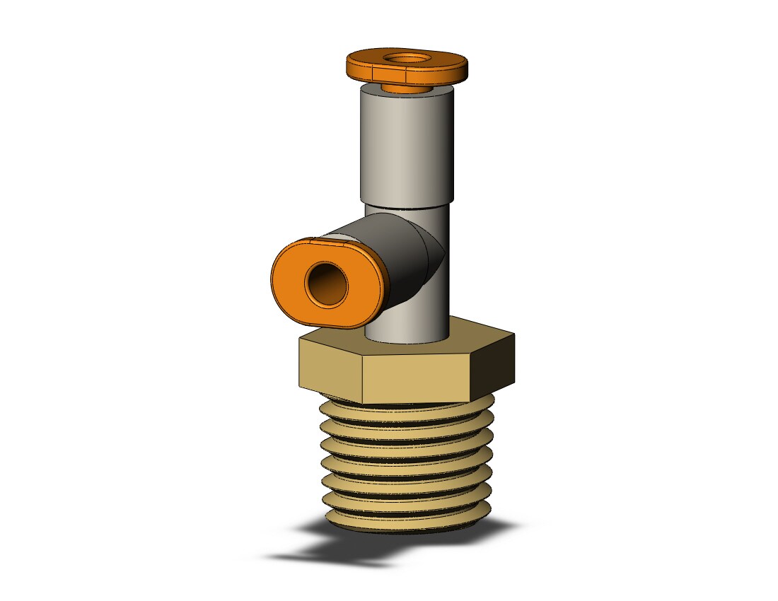 SMC KQ2Y01-35AS1 fitting, male run tee, KQ2 FITTING (sold in packages of 10; price is per piece)