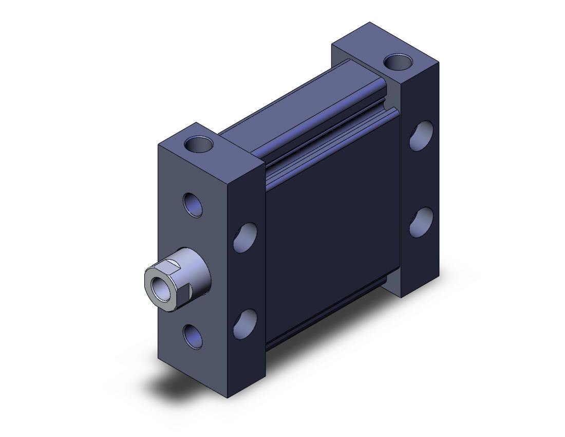 SMC MUB50-45DZ cyl, compact, plate, MU COMPACT CYLINDE