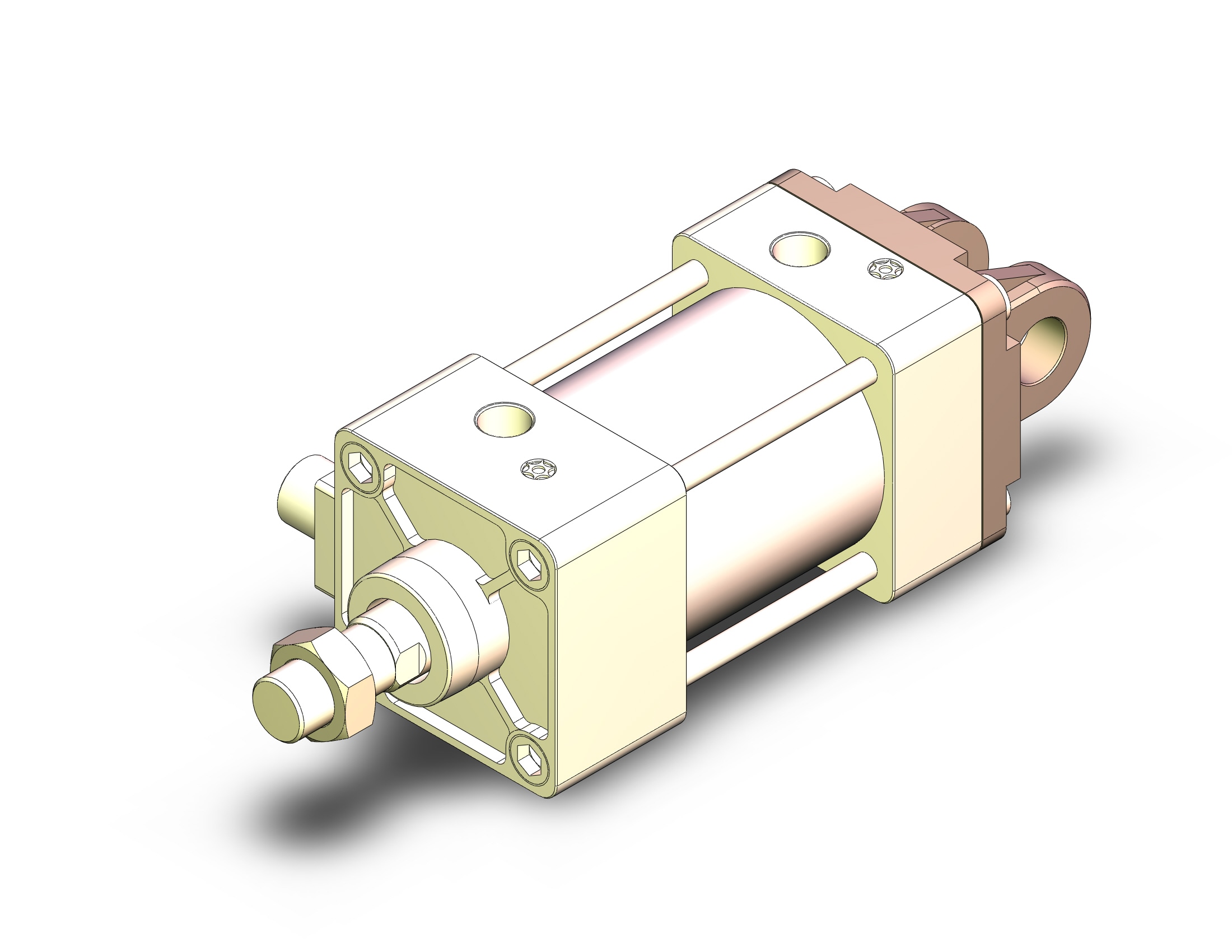 Smc Mdbbd80-50-rl Mb Cylinder, Mb Tie-rod Cylinder