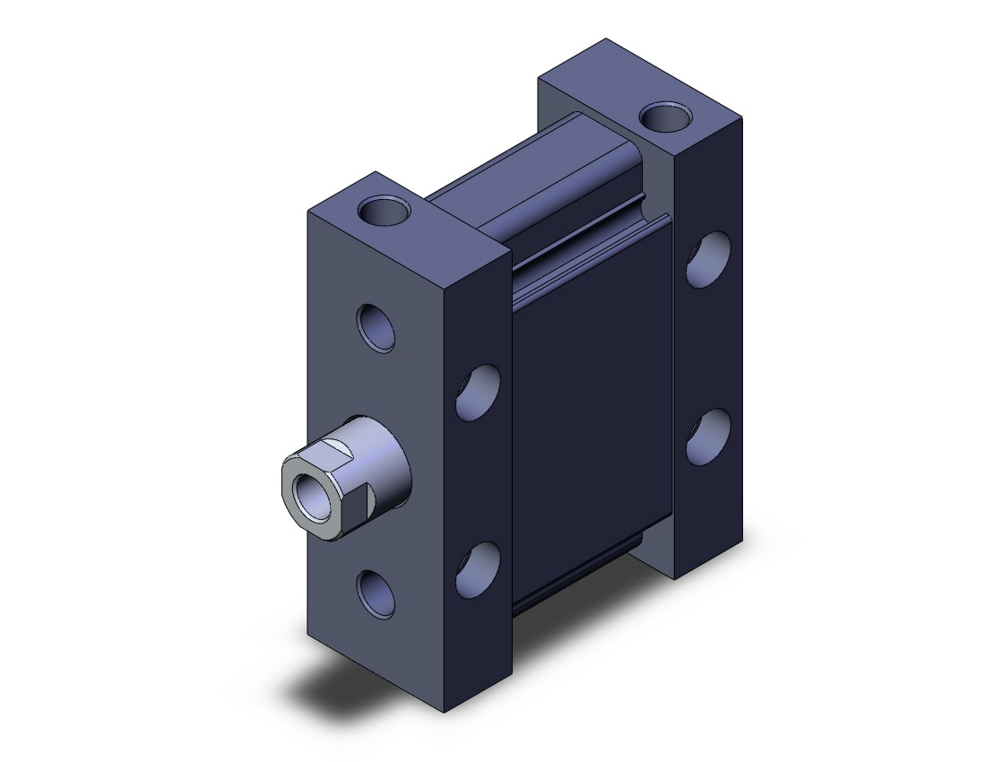 SMC MDUB40-10DZ cyl, compact, plate, MU COMPACT CYLINDER-MDU