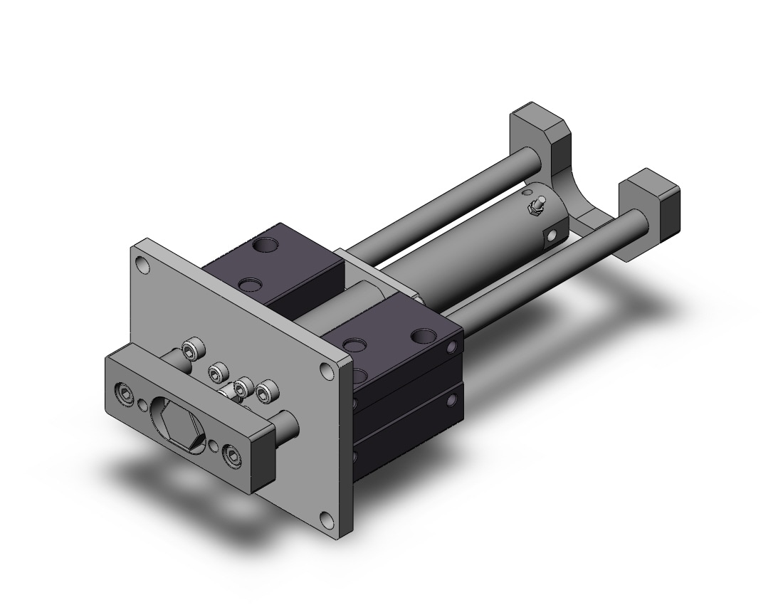 SMC MGCLF25-125-R cyl, guide, bearing, MGCL/MGCM GUIDED CYLI