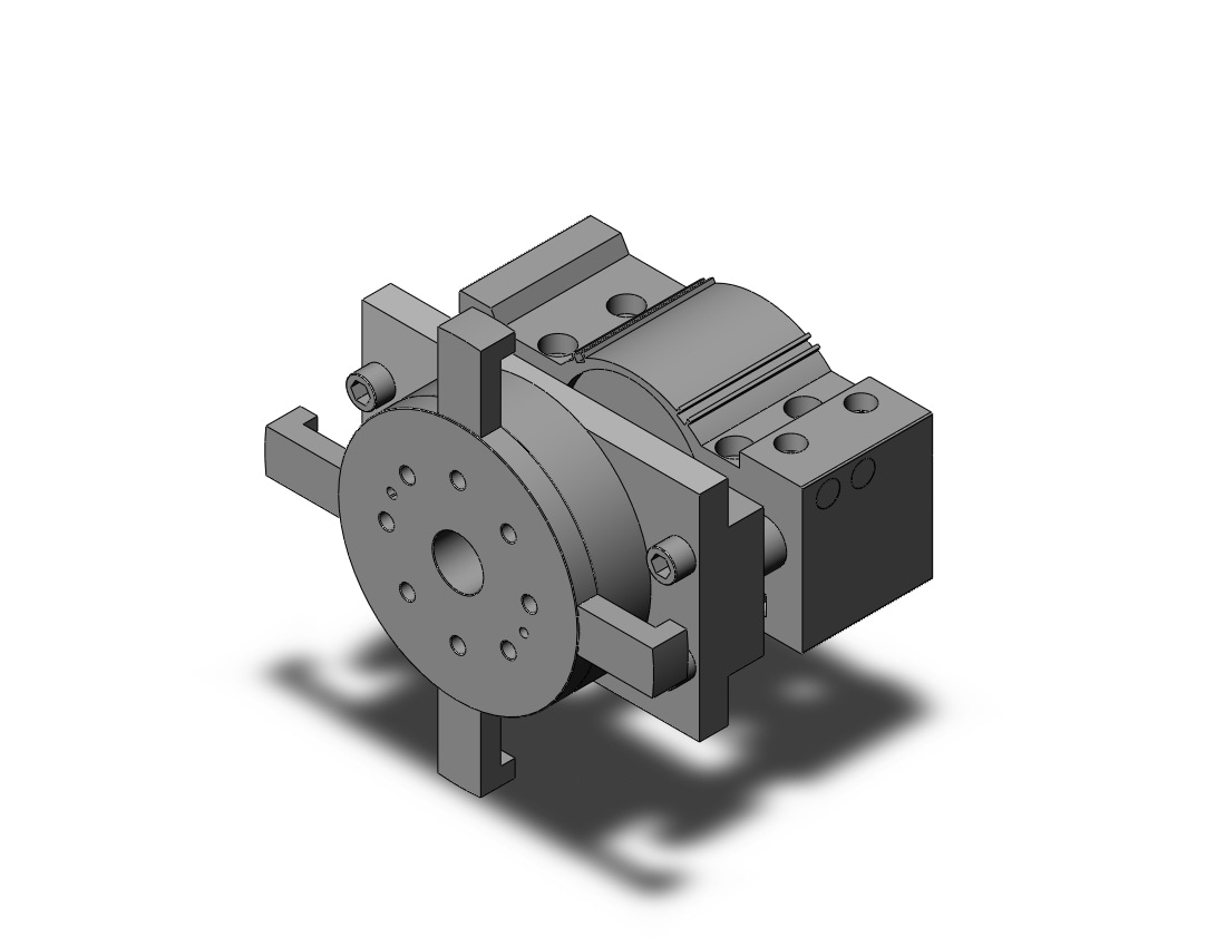 SMC MGTL100TN-25-10 mgt, cylinder with turntable, GUIDED CYLINDER W/TURNTABLE