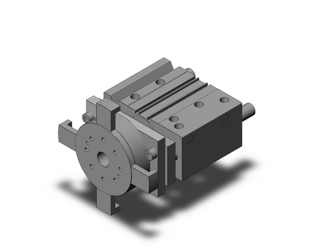 SMC MGTL63TN-75-20 mgt, cylinder with turntable, GUIDED CYLINDER W/TURNTABLE