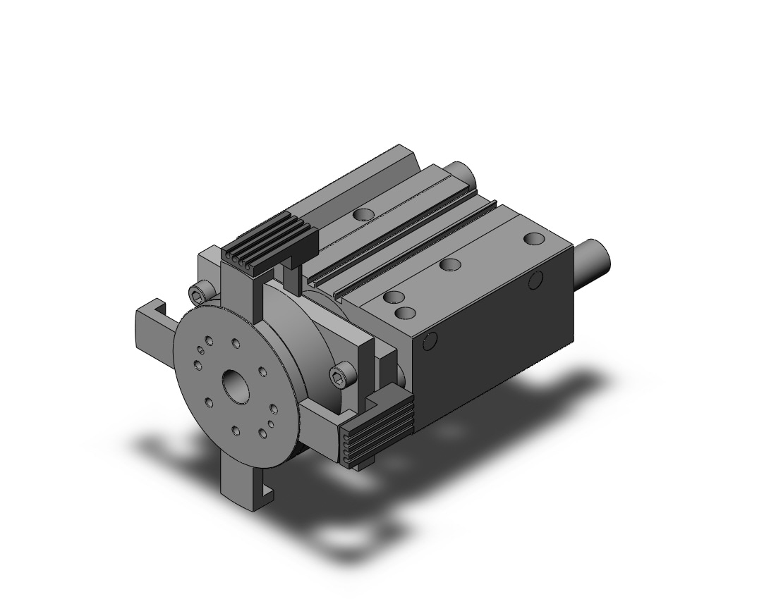 SMC MGTM63TN-100-14 mgt, cylinder with turntable, GUIDED CYLINDER W/TURNTABLE