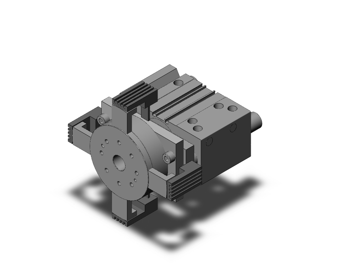 SMC MGTM63TN-50-11 mgt, cylinder with turntable, GUIDED CYLINDER W/TURNTABLE