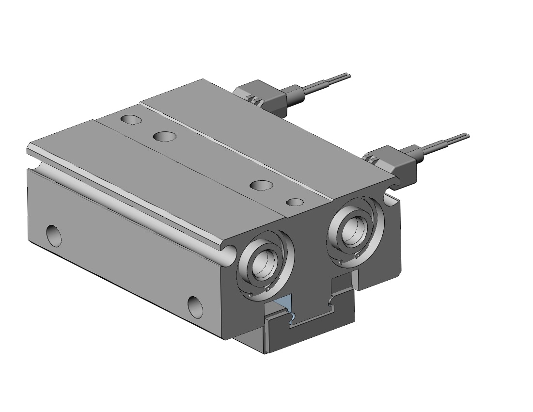 SMC MHF2-12D-M9BV gripper, low-profile w/auto-sw, MHF2 GRIPPERS