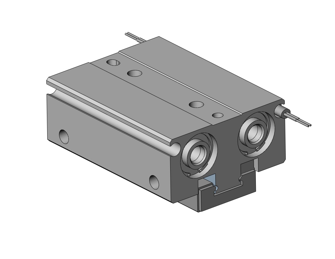 SMC MHF2-12D-M9BW gripper, low-profile w/auto-sw, MHF2 GRIPPERS