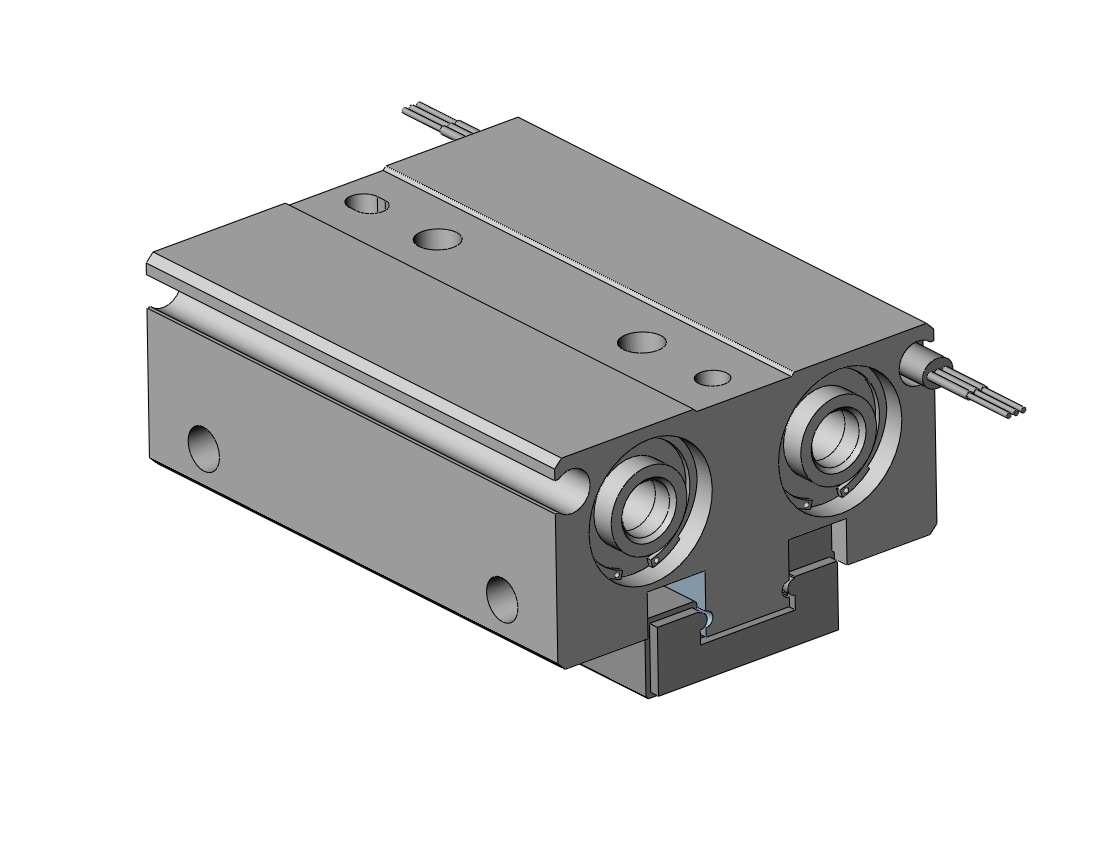 SMC MHF2-12D-M9PZ gripper, low-profile w/auto-sw, MHF2 GRIPPERS