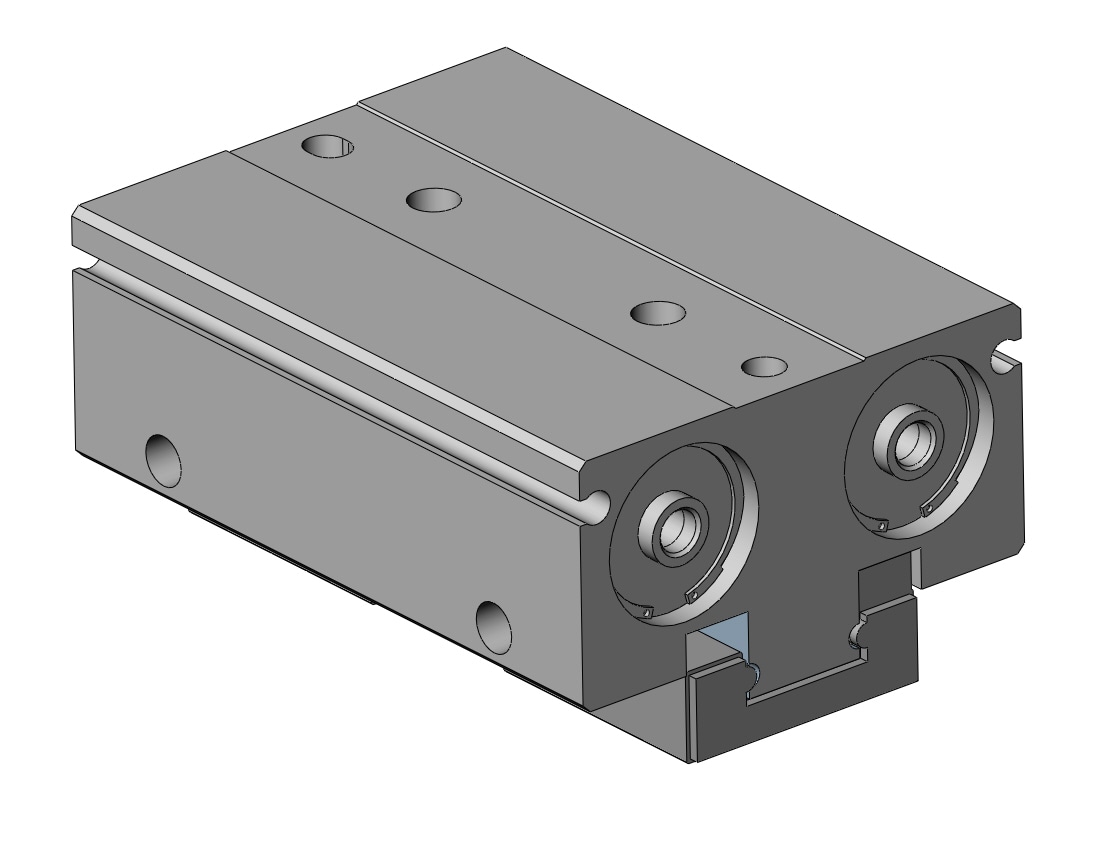 SMC MHF2-20D-M9P gripper, low-profile w/auto-sw, MHF2 GRIPPERS