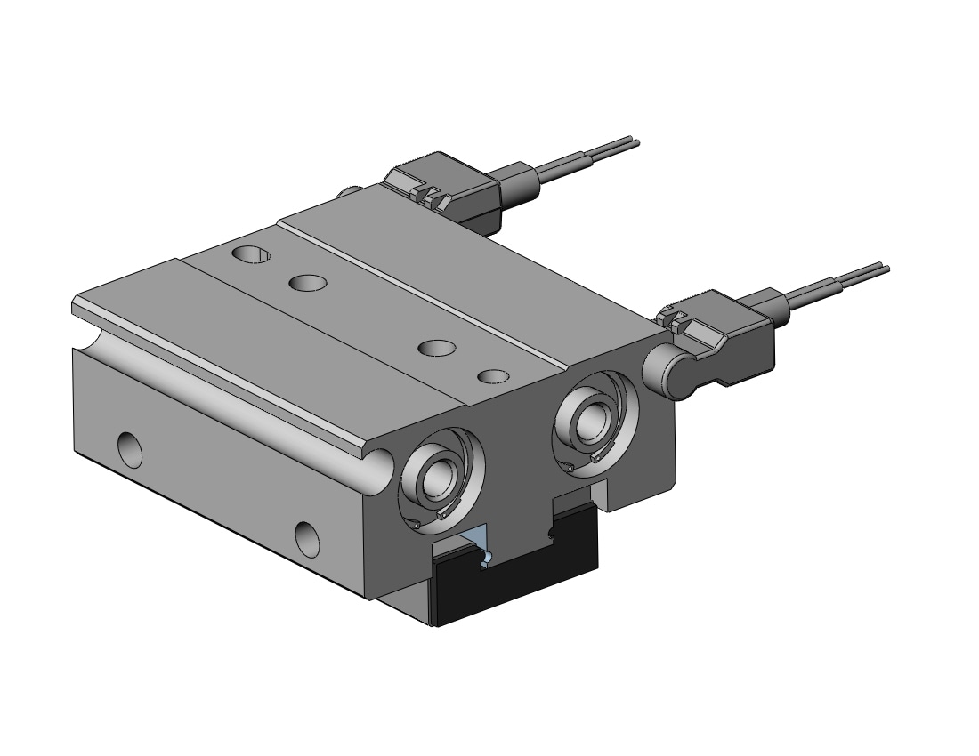 SMC MHF2-8D-M9BV gripper, low-profile w/auto-sw, MHF2 GRIPPERS