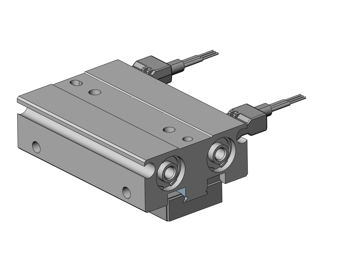 SMC MHF2-8D1-M9NV gripper, low-profile w/auto-sw, MHF2 GRIPPERS