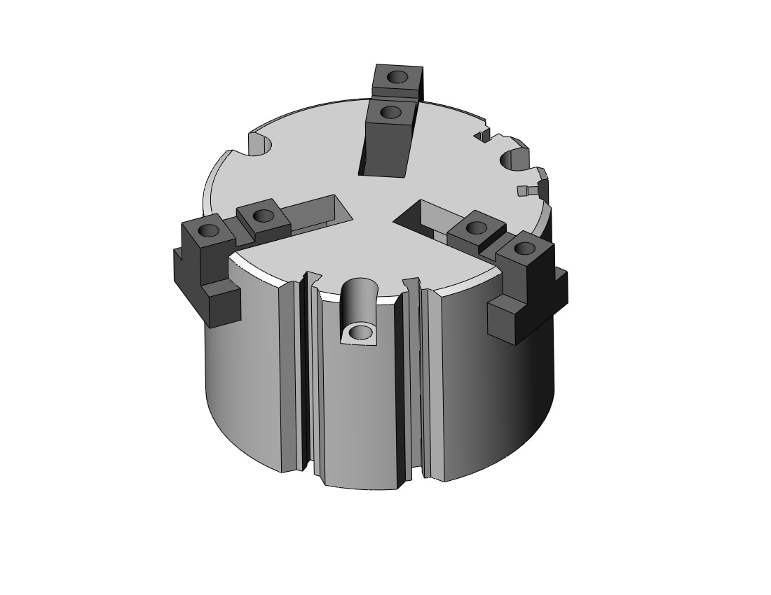 SMC MHS3-100D-M9BWSDPCS gripper, 3-finger, MHS3 GRIPPER, 3-FINGER