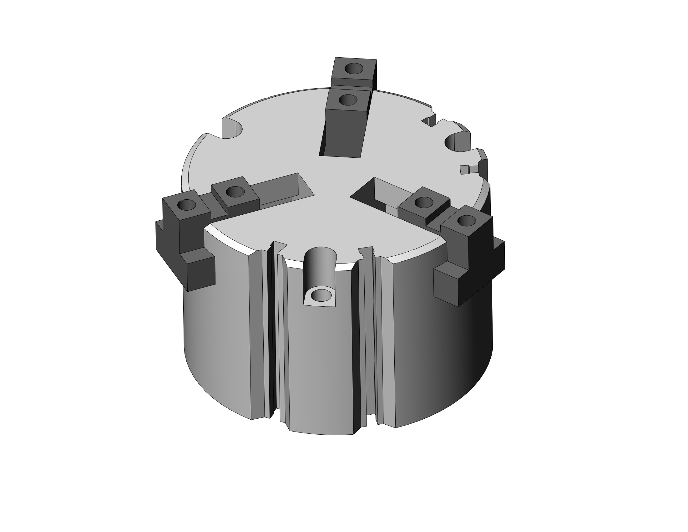 SMC MHS3-100TFD-M9P cylinder, MHS3 GRIPPER, 3-FINGER