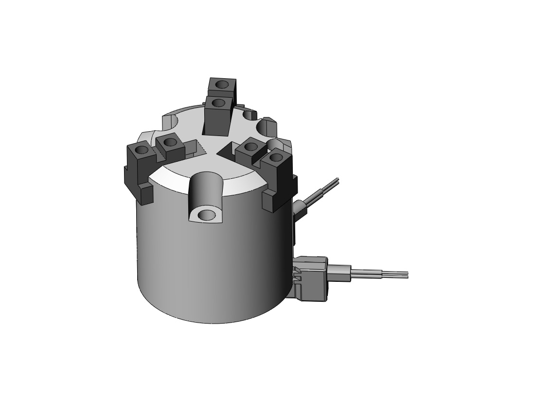 SMC MHS3-16D-M9BV gripper, 3-finger, MHS3 GRIPPER, 3-FINGER