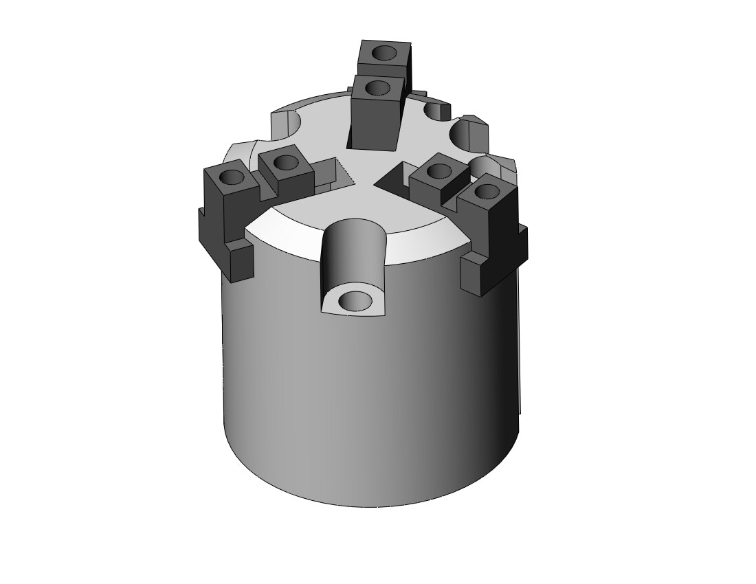 SMC MHS3-16D-M9NVM cylinder, MHS3 GRIPPER, 3-FINGER