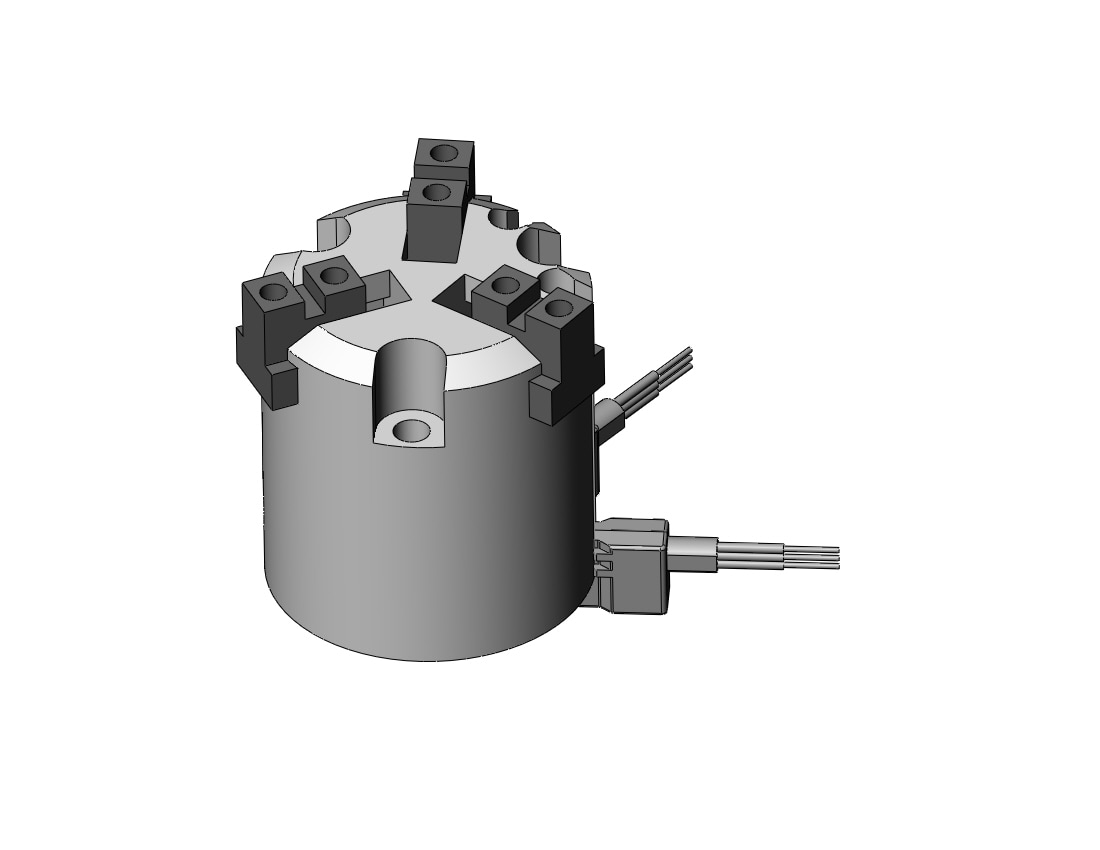 SMC MHS3-16D-M9NVSAPC gripper, 3-finger, MHS3 GRIPPER, 3-FINGER