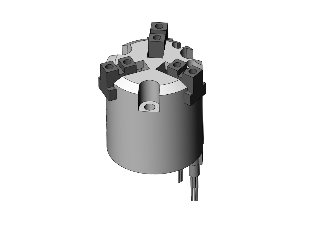 SMC MHS3-16D-M9NZ cylinder, MHS3 GRIPPER, 3-FINGER