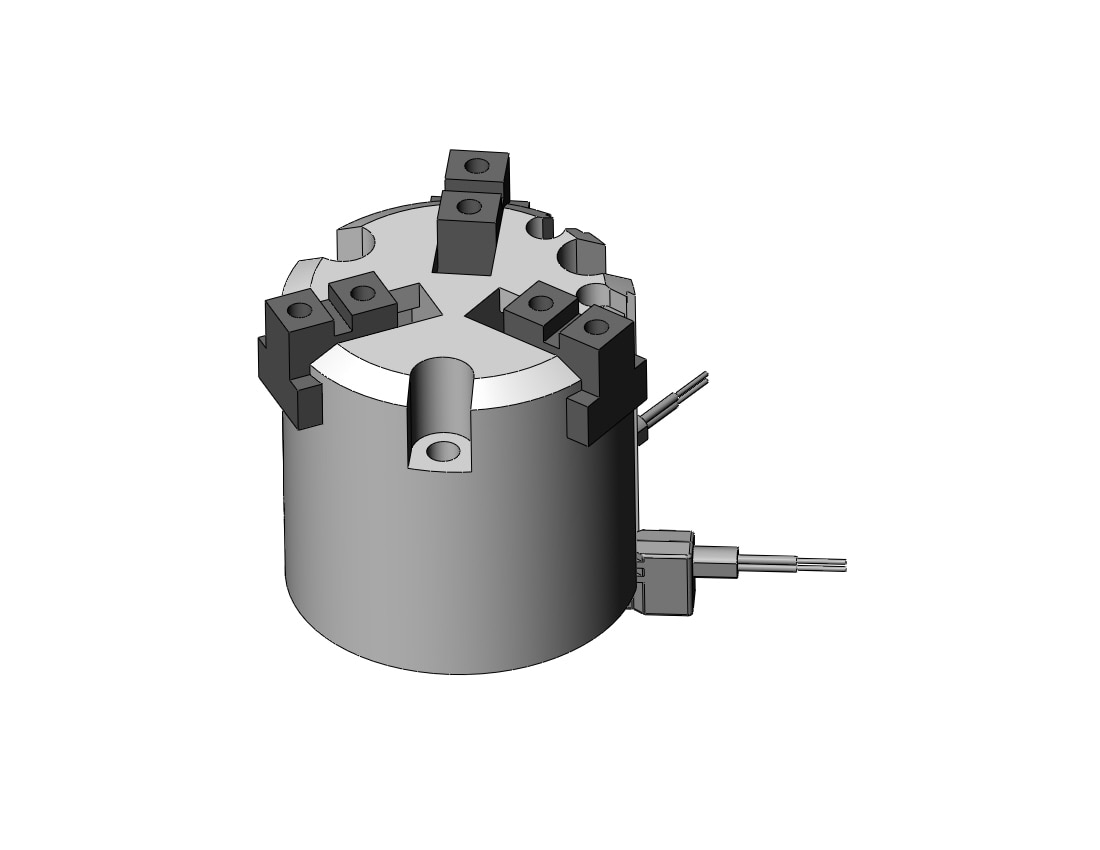 SMC MHS3-20D-M9BWVL cylinder, MHS3 GRIPPER, 3-FINGER