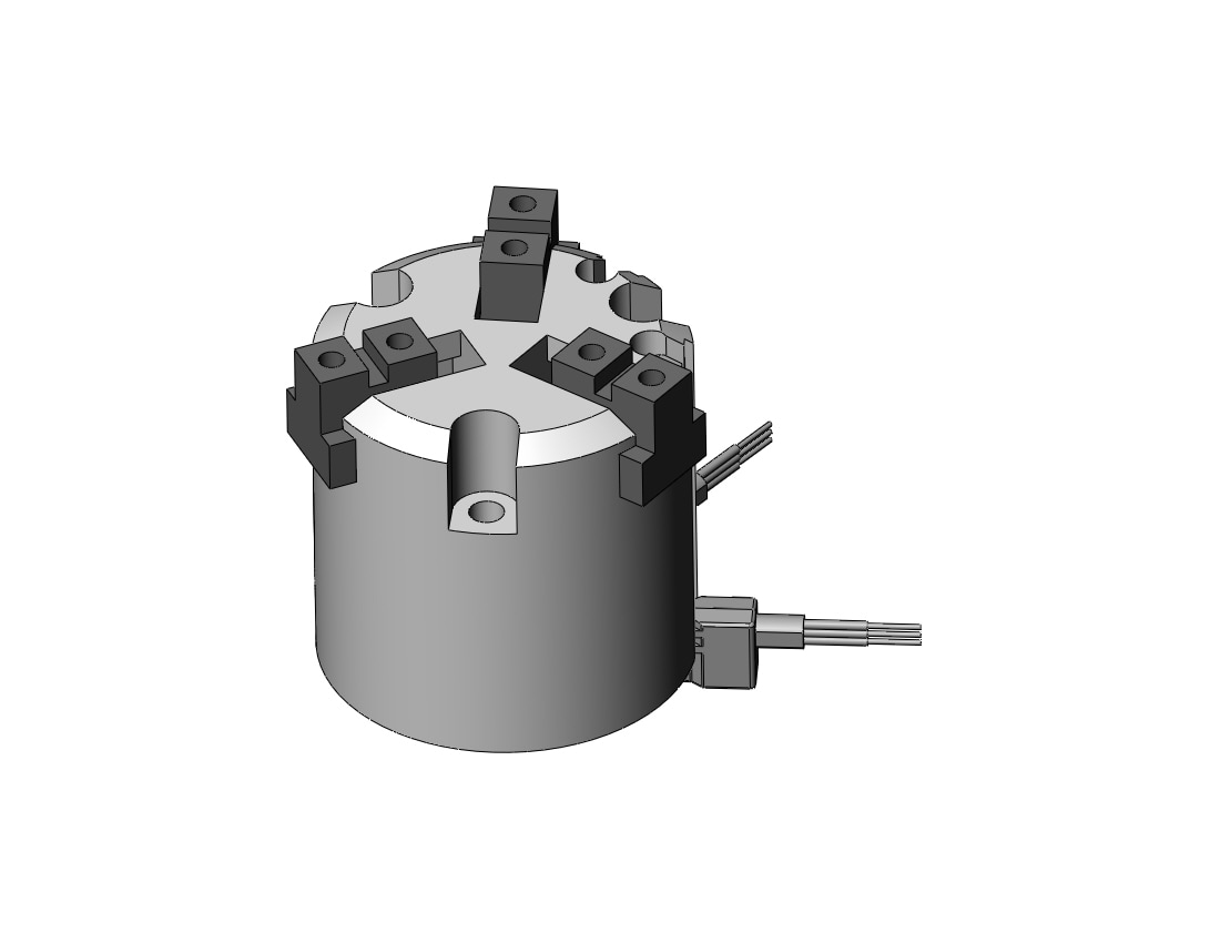 SMC MHS3-20D-M9NVSAPC gripper, 3-finger, MHS3 GRIPPER, 3-FINGER