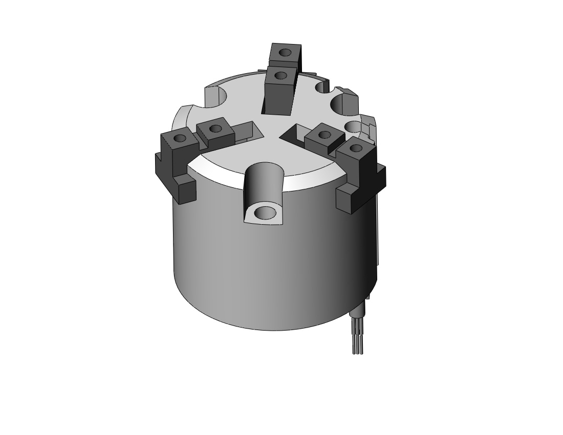 SMC MHS3-25D-M9NSAPC gripper, 3-finger, MHS3 GRIPPER, 3-FINGER