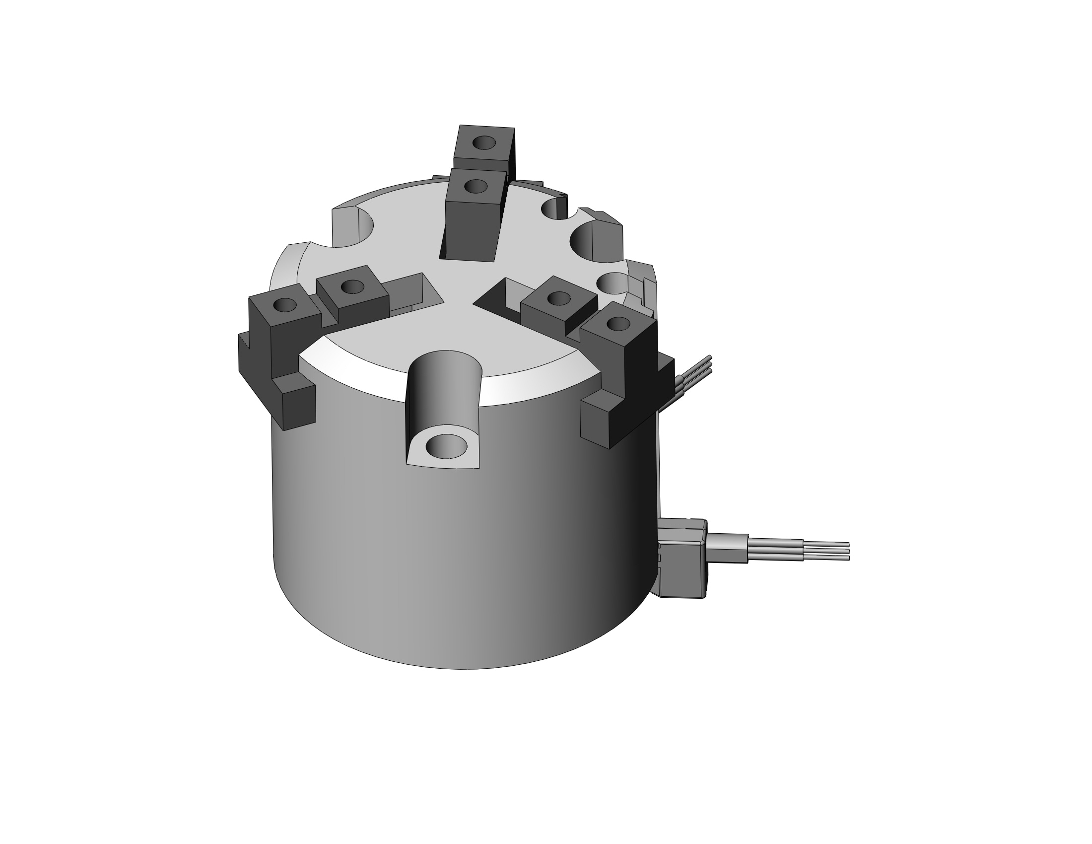 SMC MHS3-25D-M9NVSAPC gripper, 3-finger, MHS3 GRIPPER, 3-FINGER