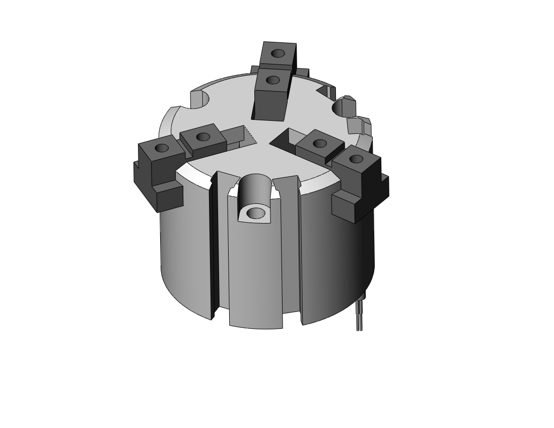 SMC MHS3-32D-M9BW 32mm mhs3 dbl act, auto-sw, MHS3 GRIPPER, 3-FINGER