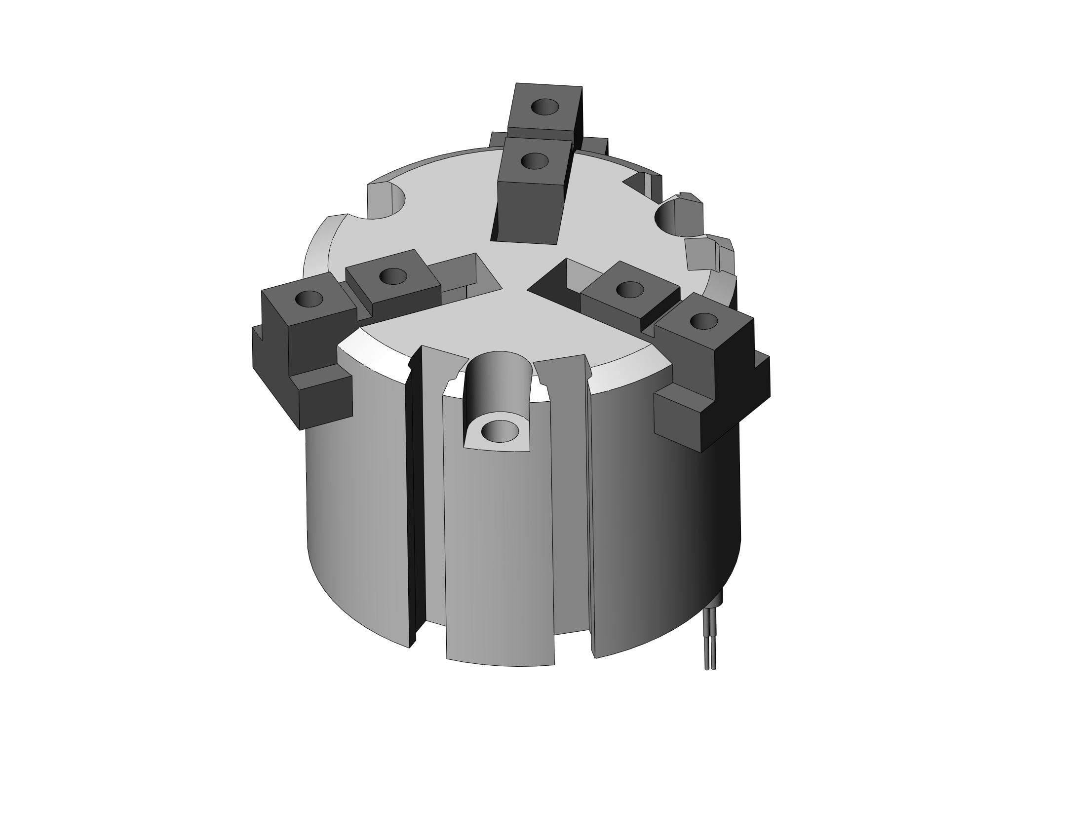 SMC MHS3-32D-M9BWL gripper, 3-finger, MHS3 GRIPPER, 3-FINGER