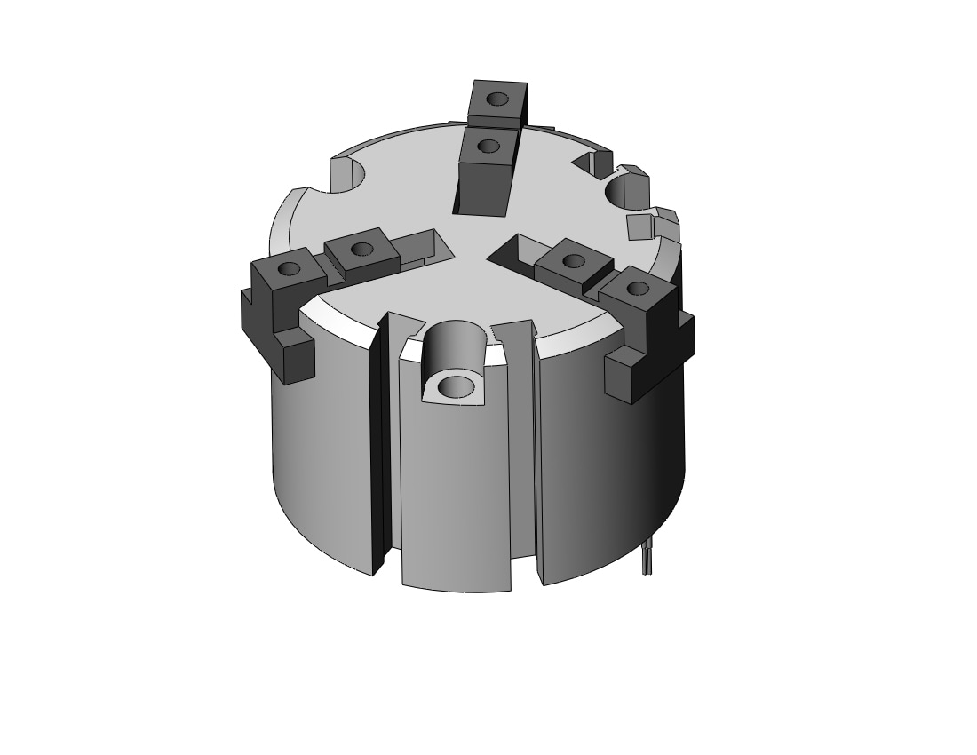 SMC MHS3-40D-M9B 40mm mhs3 dbl act, auto-sw, MHS3 GRIPPER, 3-FINGER