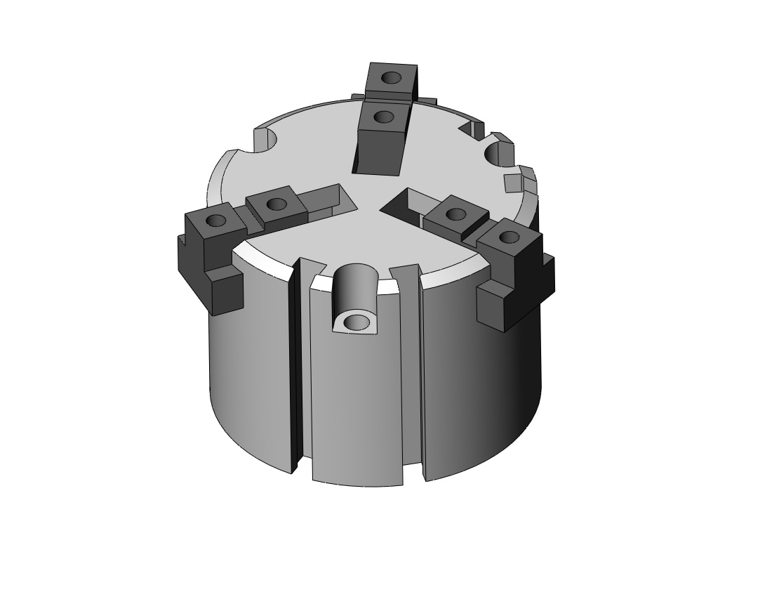 SMC MHS3-50D-M9BLS cylinder, MHS3 GRIPPER, 3-FINGER