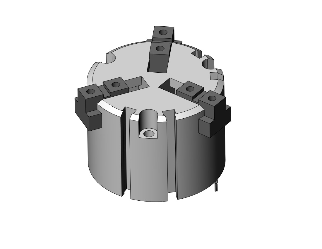 SMC MHS3-50D-M9BW gripper, 3-finger, MHS3 GRIPPER, 3-FINGER