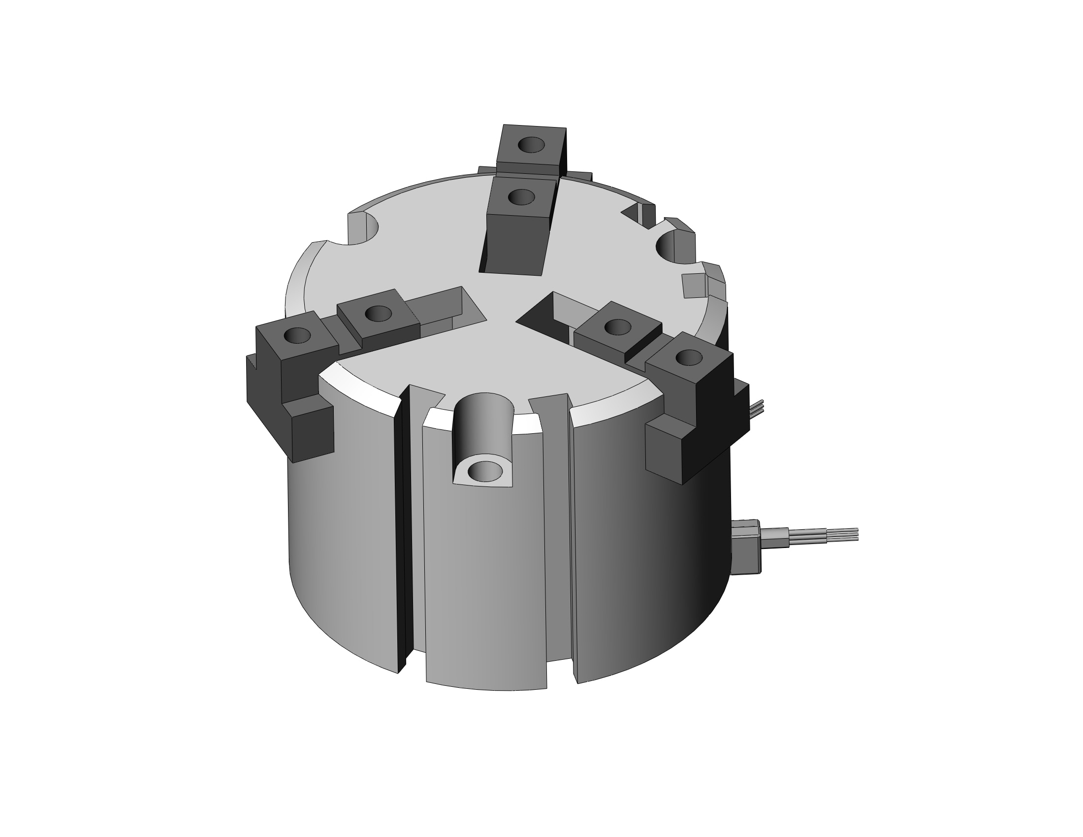 SMC MHS3-50D-M9PV cylinder, MHS3 GRIPPER, 3-FINGER