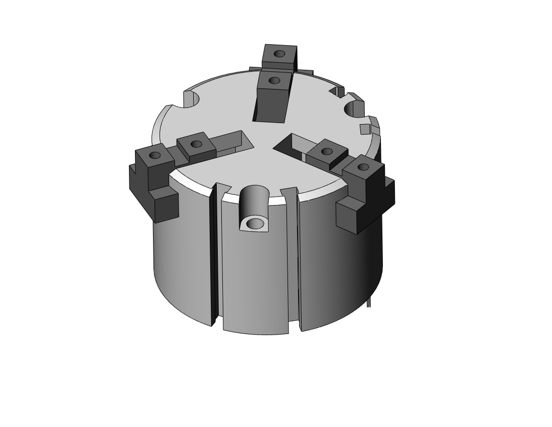 SMC MHS3-63D-M9BW cylinder, MHS3GRIPPER, 3-FINGER