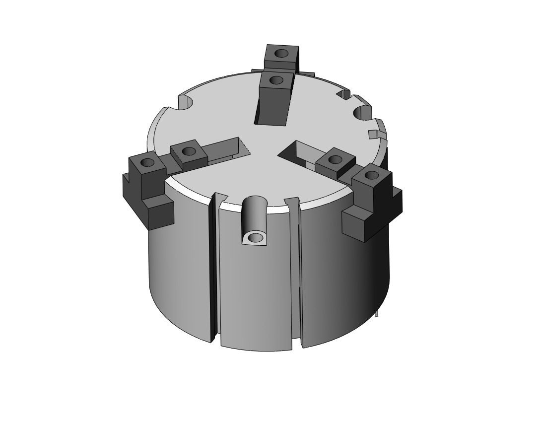 SMC MHS3-80D-M9BAZ cylinder, MHS3 GRIPPER, 3-FINGER