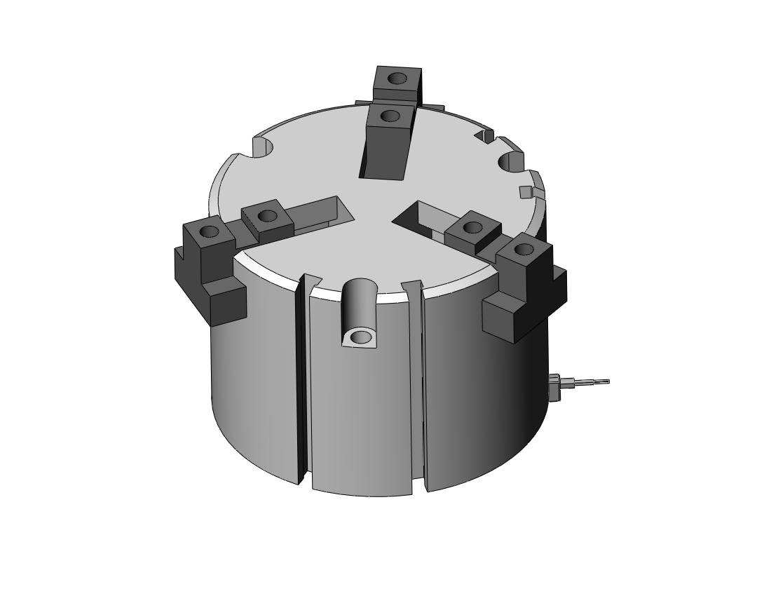 SMC MHS3-80D-M9BVL gripper, 3-finger, MHS3 GRIPPER, 3-FINGER