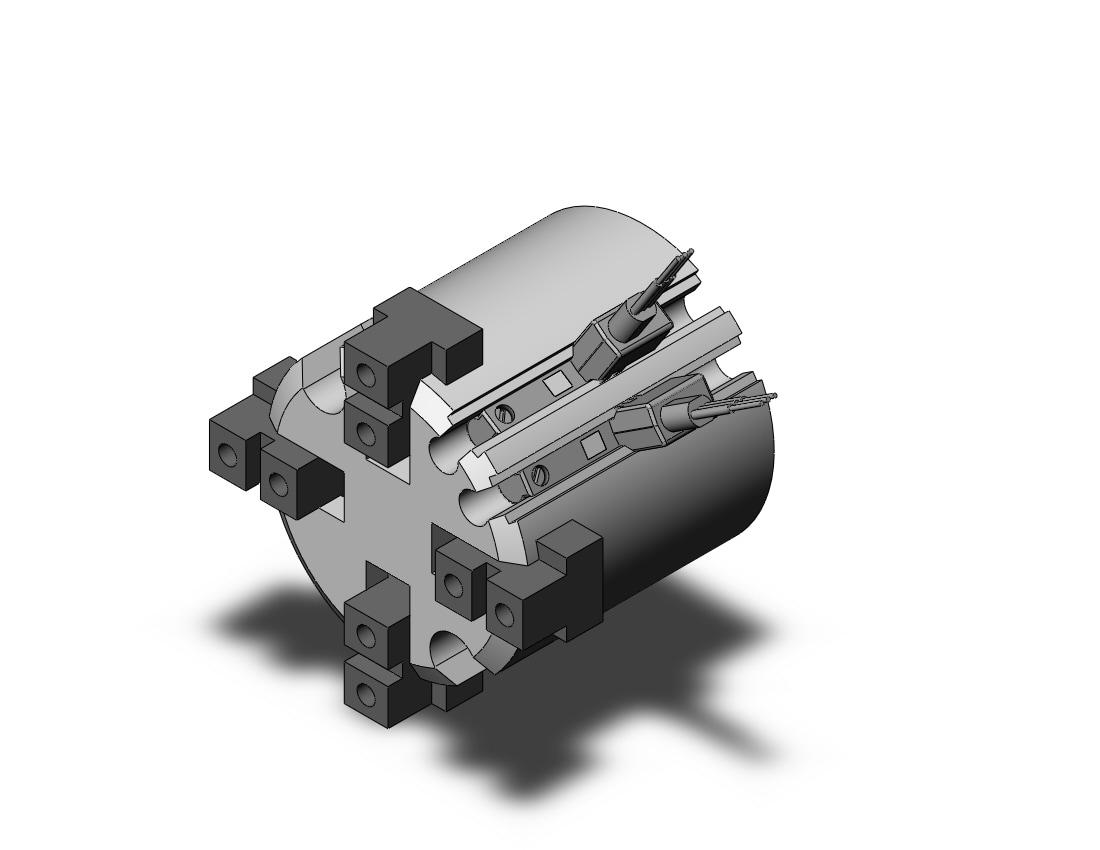 SMC MHS4-20D-M9PV gripper, 4-finger, MHS3 GRIPPER, 3-FINGER