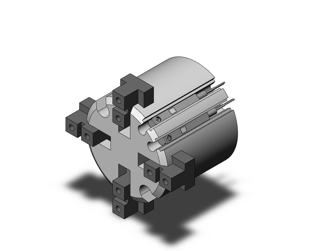 SMC MHS4-25D-M9BSAPC cylinder, MHS3 GRIPPER, 3-FINGER