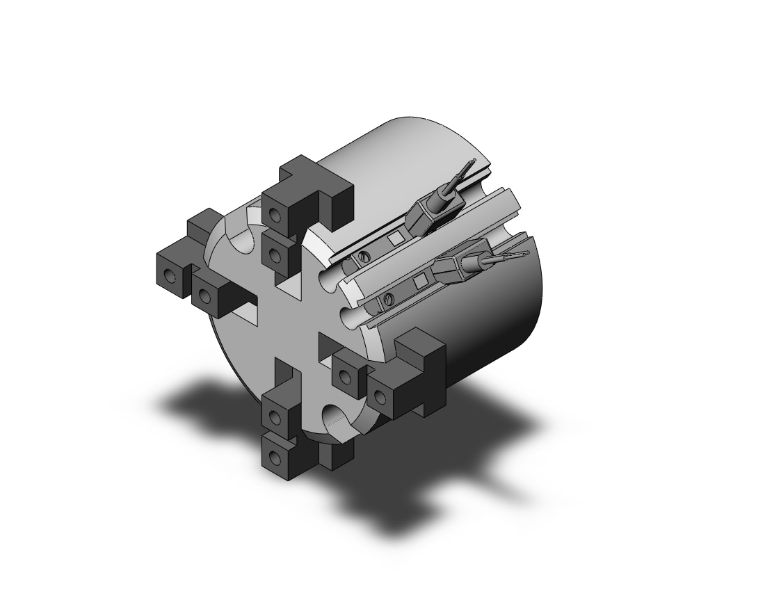 SMC MHS4-25D-M9BVL gripper, 4-finger, MHS3 GRIPPER, 3-FINGER