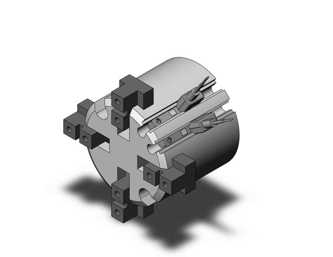 SMC MHS4-25D-M9BVZ gripper, 4-finger, MHS3 GRIPPER, 3-FINGER