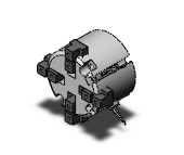 SMC MHS4-32D-M9BVL gripper, 4-finger, MHS3 GRIPPER, 3-FINGER